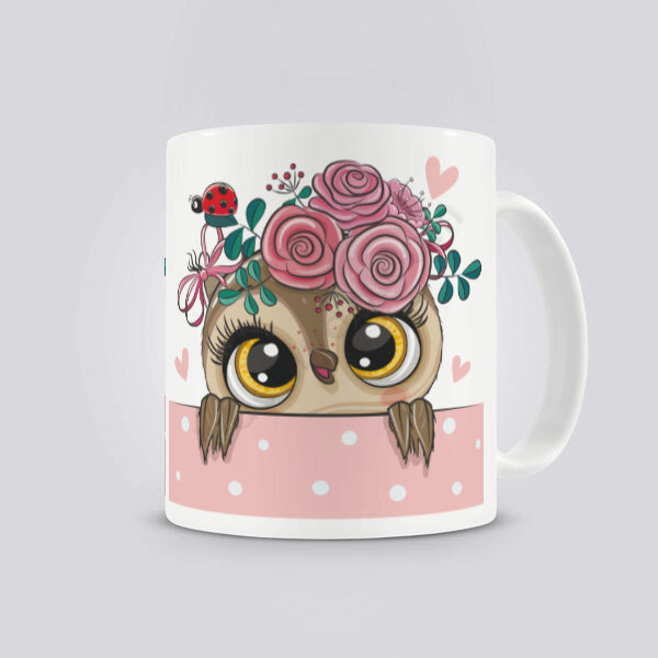 Baykuş Tasarım Kendin Tasarla Baskılı Kupa Bardak online tasarla