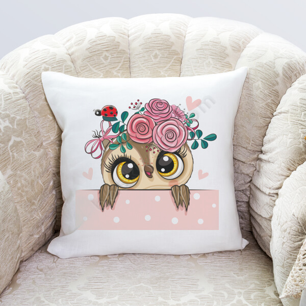 Baykuş Tasarım Yastık online tasarla