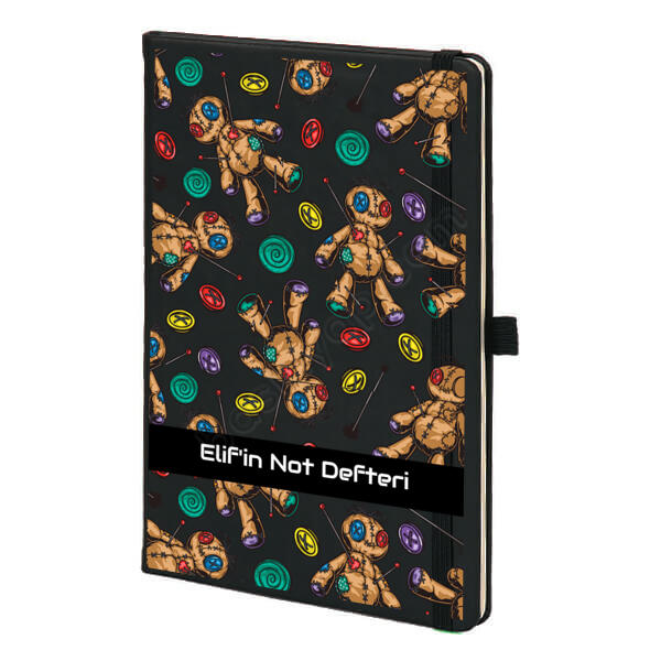 Bebek Desenli Ajanda – Tarihsiz Siyah Ajanda / Defter tasarımı