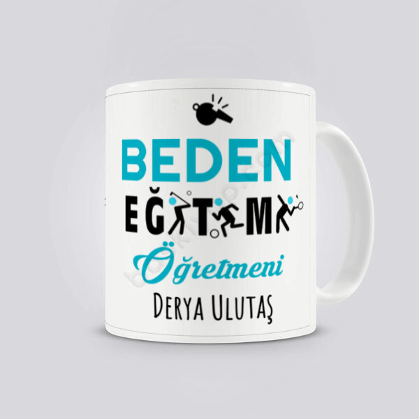 Beden Eğitimi Öğretmeni Tasarım Baskılı Kupa Bardak online tasarla