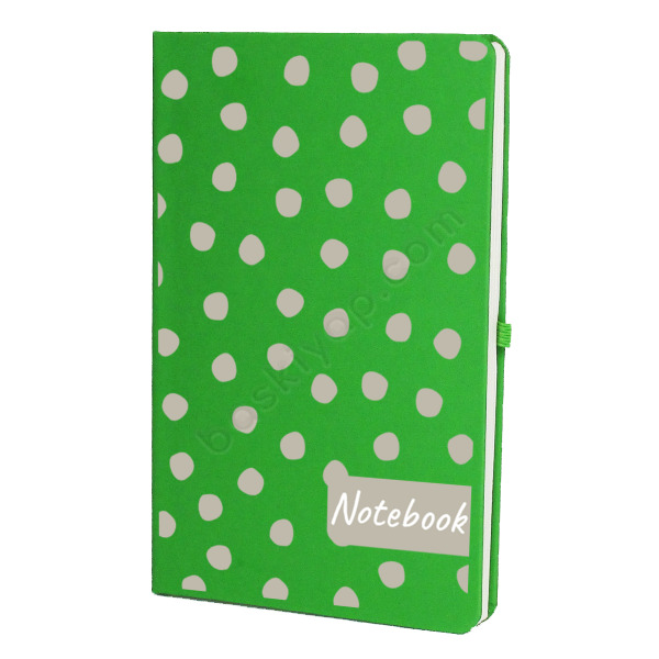 Benekli Tasarım Yeşil Ajanda online tasarla