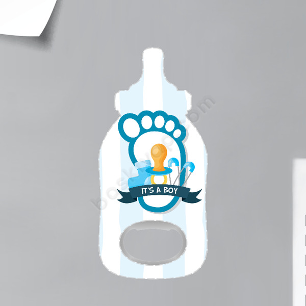 Ayak İzi Tasarımlı Biberon Magnet Açacak online tasarla