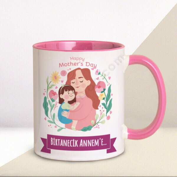 Birtanecik Anneme Pembe Kupa online tasarla