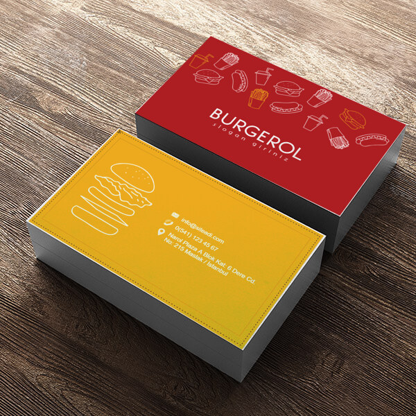 Burgerci Kartviziti online tasarla