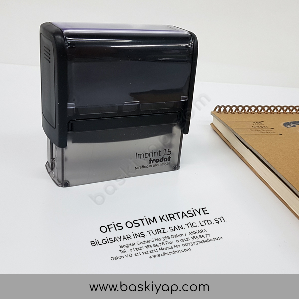 Trodat 8915 Büyük Boy Şirket Kaşesi online tasarla