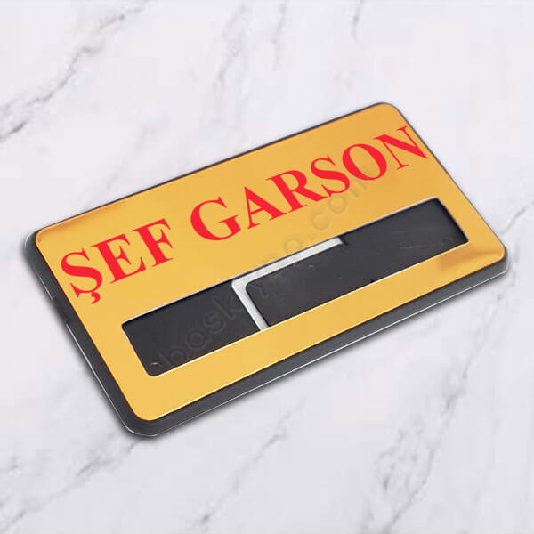 Cafe & Bistro Mıknatıslı, İğneli İsimlik online tasarla