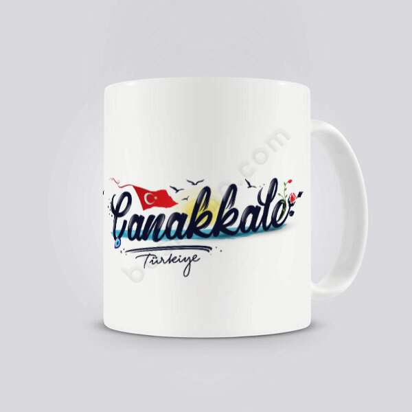 Çanakkale Tasarımlı Kupa Bardak online tasarla
