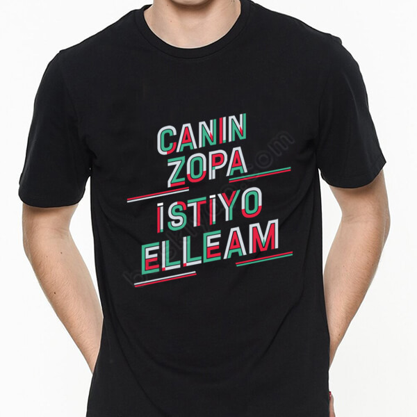 Canın Zopa İstiyor Tasarımlı Tişört online tasarla
