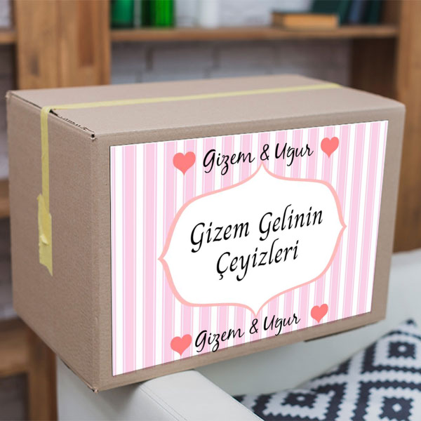 Çeyiz Etiket Kendin Tasarla online tasarla