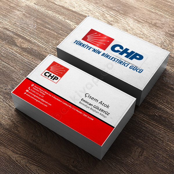 Chp Belediye Başkanı Adayı Kartviziti online tasarla