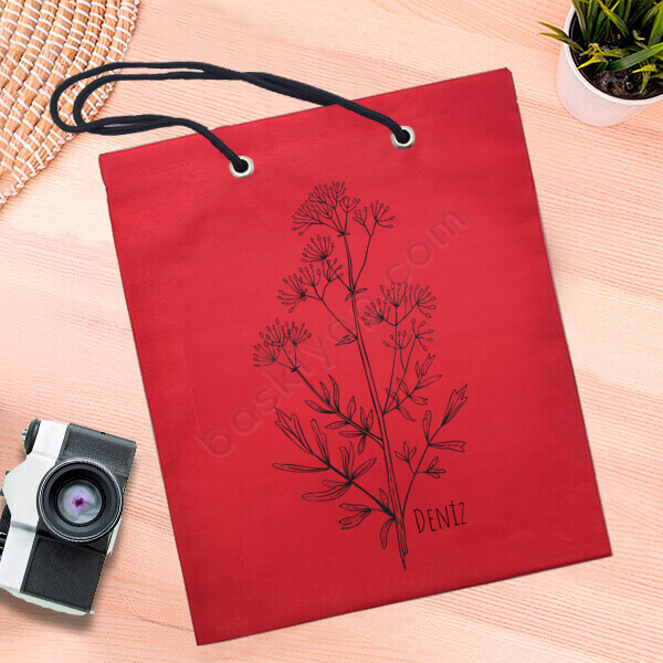 Çicek Desenli Çanta online tasarla