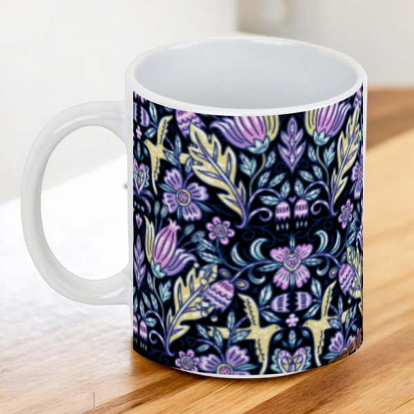 Çiçek Desenli Kupa online tasarla