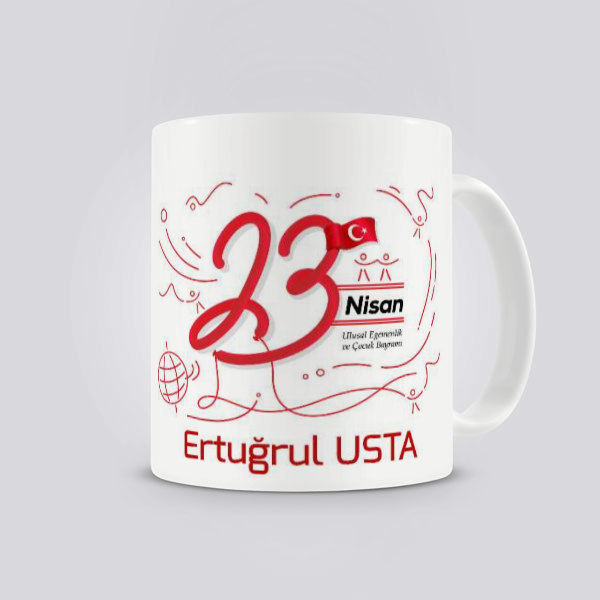 23 Nisan Baskılı Kupa Bardak online tasarla