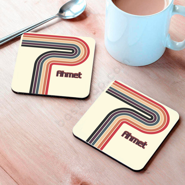 Çizgi Desenli Bardak Altlığı online tasarla