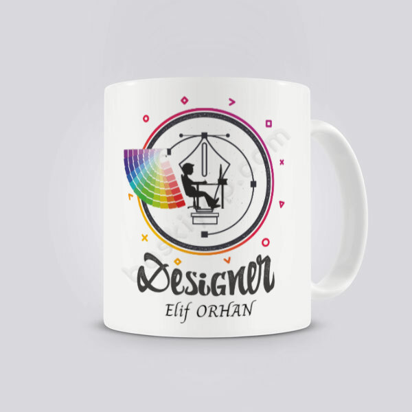 Cmyk Renk Temalı Grafiker Kupa Bardak 3 online tasarla