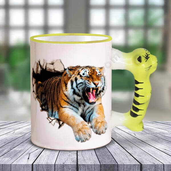 Çocuklara Özel Kaplan Kulplu Kupa online tasarla