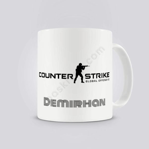 Counter Strike Tasarımlı Kendin Tasarla Baskılı Kupa online tasarla