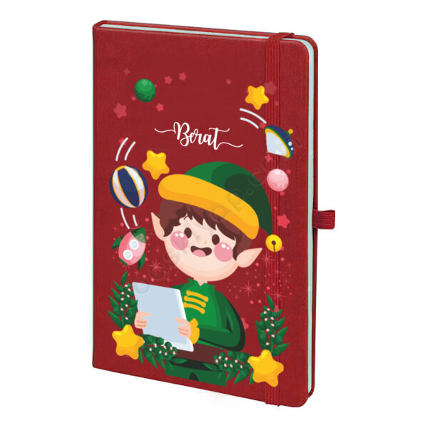 Cüce Tasarımlı Tasarımlı Kırmızı Ajanda Defter – Tarihsiz Kırmızı Ajanda / Defter 13X21Cm tasarımı