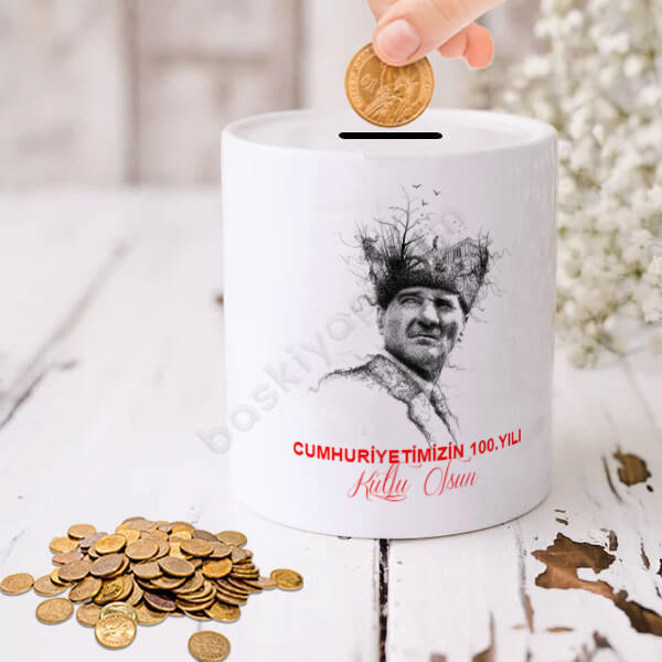 Cumhuriyetimizin 100.Yılı Kumbara online tasarla