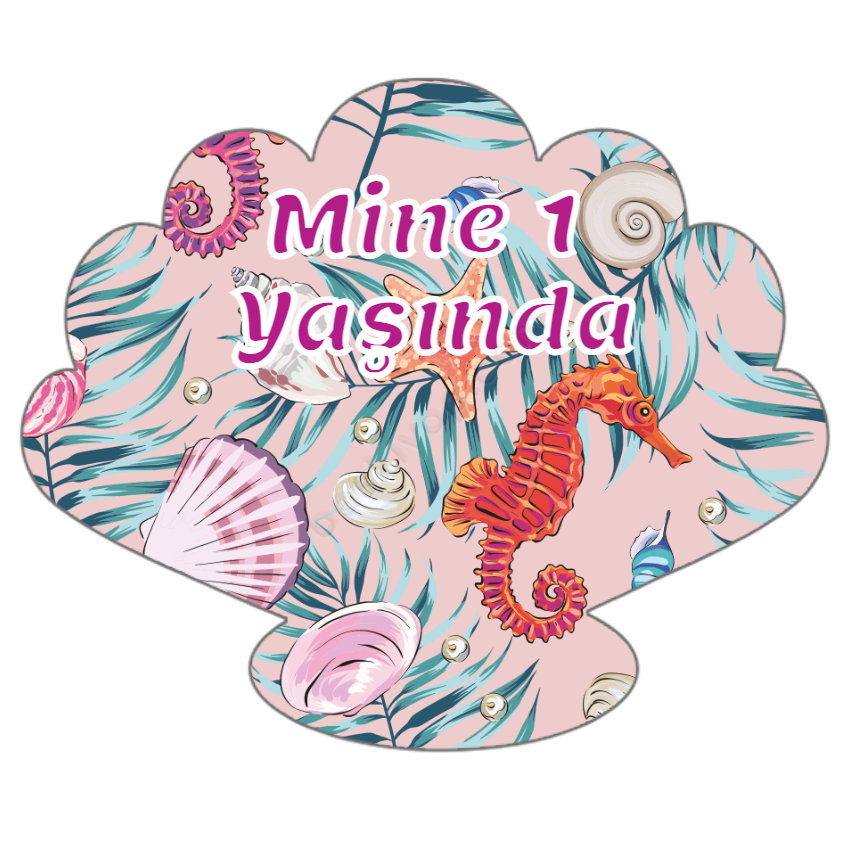 Deniz Tasarımlı Anahtarlık online tasarla