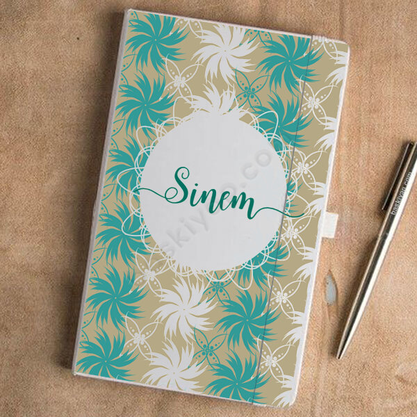 Desenli 4 Beyaz Ajanda online tasarla