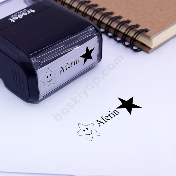 Dikdörtgen Aferin Öğretmen Kaşesi online tasarla