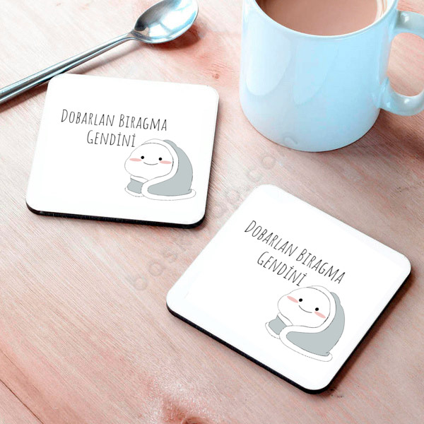 Dobarlan Bıragma Gendini Tasarım Bardak Altlığı online tasarla