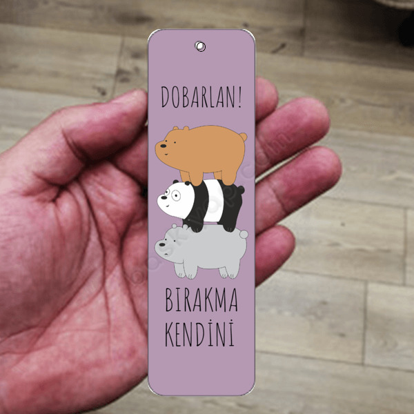 Dobarlan Bırakma Kendini Metal Kitap Ayracı online tasarla