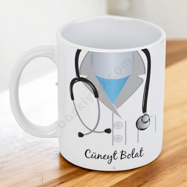 Doktor Temalı Beyaz Kupa online tasarla