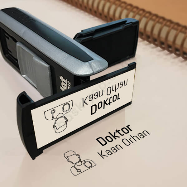 Doktor Trodat Pocket Printy Cep Kaşe 9511 Siyah-Gümüş online tasarla