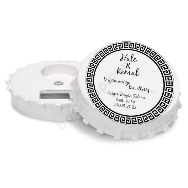 Düğün Davetiyesi Mıknatıslı Açacak online tasarla