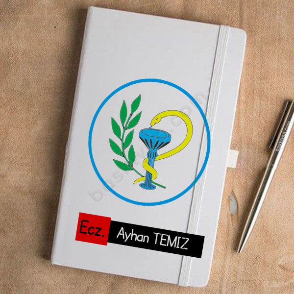 Eczacı Tasarım Beyaz Defter Ajanda online tasarla