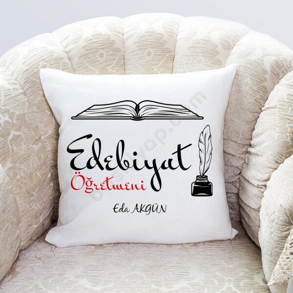 Edebiyat Öğretmeni 2 Tasarım Yastık online tasarla