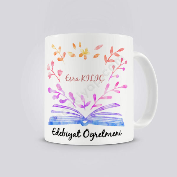 Edebiyat Öğretmeni Kendin Tasarla Kupa online tasarla