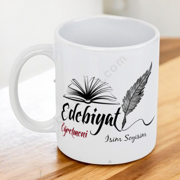 Edebiyat Öğretmeni Tasarımlı Kupa online tasarla
