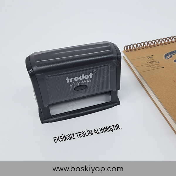 Eksiksiz Teslim Alinmiştir Kaşesi online tasarla