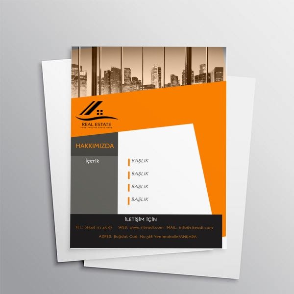 Emlakçı online tasarla