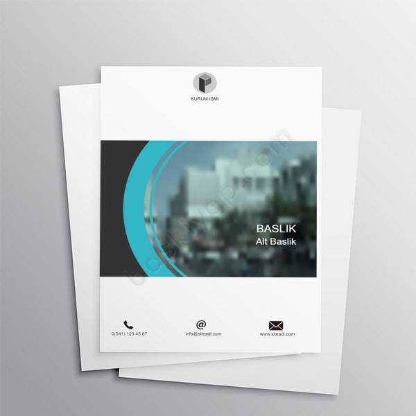 Emlak/Konut Firmaları İçin Kurumsal A4 Broşür Tasarımı online tasarla