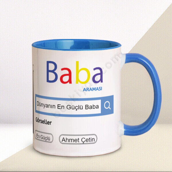 En Güçlü Baba Tasarımlı Kupa online tasarla