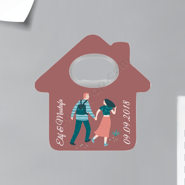 Kişiye Özel Ev Magnet Açacak online tasarla