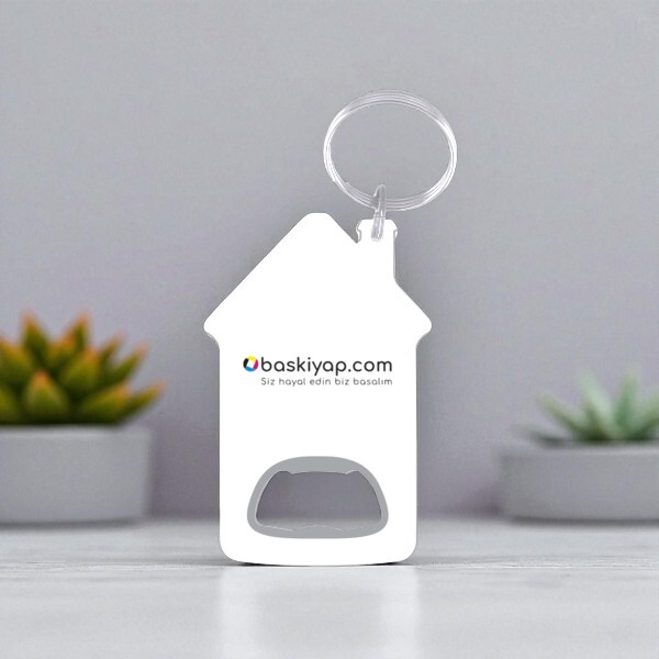 Ev Şekilli Metal Açacak Anahtarlık Kendin Tasarla | 15527 online tasarla