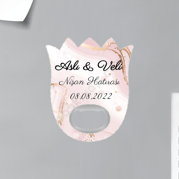 Evlilik - Nişana Özel Lale Magnet Açacak online tasarla