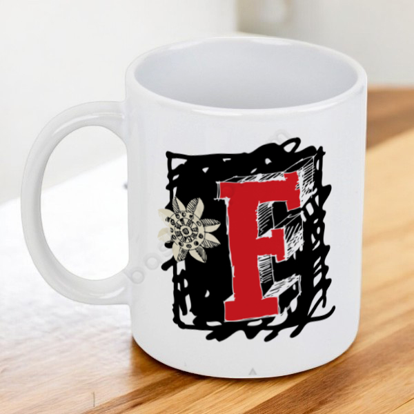 F Harfli Kupa Bardak online tasarla