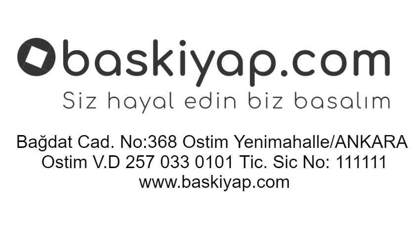 Firma Bilgileri online tasarla