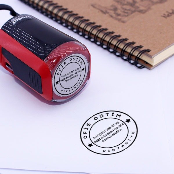 Orta Boy Çerçeveli Firma Kaşesi online tasarla