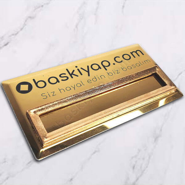 Firma Logolu Yaka İsimliği Pencereli online tasarla