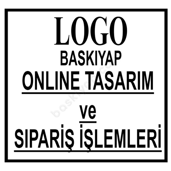 Firma Logosu İsmi Ünvanı online tasarla