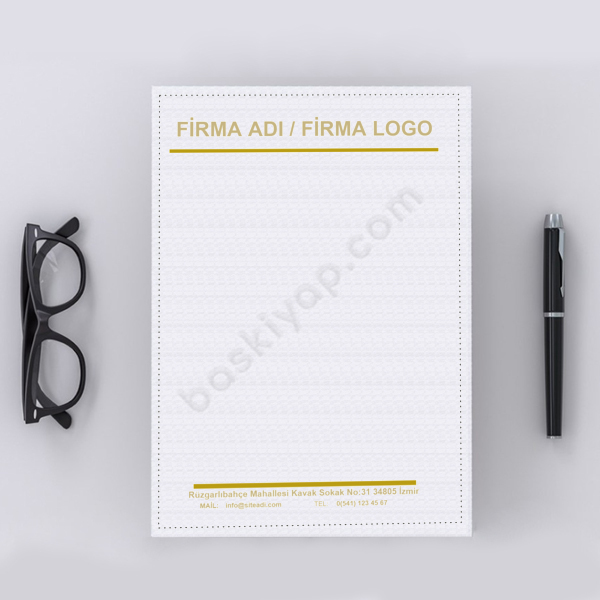 Firmalara Özel Antetli Kağıt online tasarla