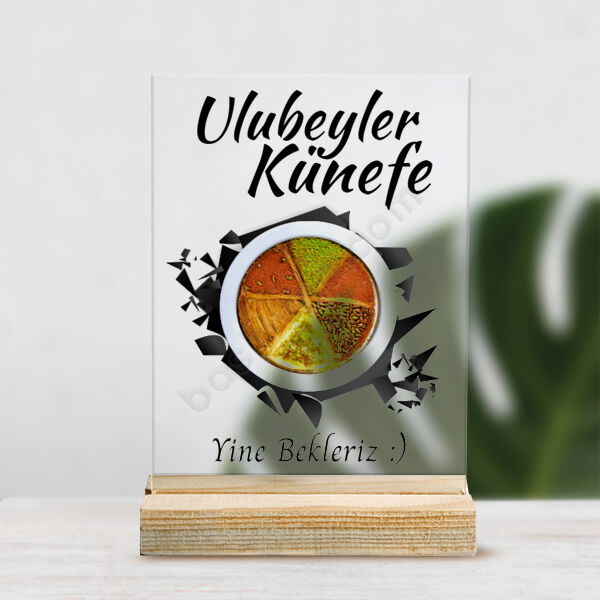 Firmalara Özel Pleksi Masüstü Stand 2 online tasarla