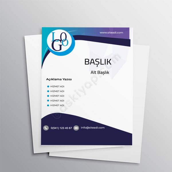 Firmaya Özel A4 Güzellik Salonu Broşürü online tasarla